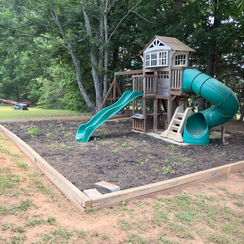Before — yard needing work